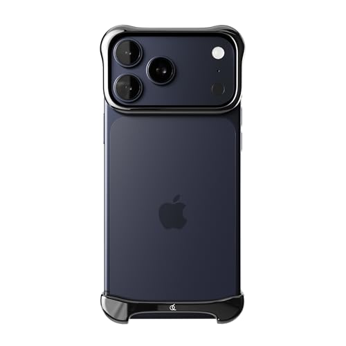 Image of Arc Pulse Compatible with iPhone 17 Pro Max Phone Case (2025), Minimalist Protective Shock Absorption Aerospace Grade Aluminum Shells + Elastomer Inlays Easy Fit 6.9 inch (Aluminum Graphite)