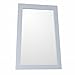 Bellaterra Home 9901-M-WH Ladder-Shape Framed Mirror-Manufactured Wood-White