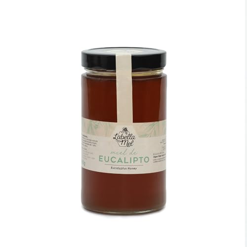 Miel pura de abeja de eucalipto 1 Kg, extraída directamente del panal de miel; miel pura aromática y 100% natural, ideal para infusiones, repostería y cuidados diarios, sin mezclas añadidas.
