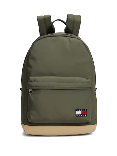 Image of Tommy Jeans Mens Essential Daily Dome Backpack, Pewter Green