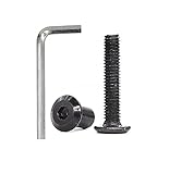 cSeao 10-Pack M6 25mm Black Countersunk Rivet Allen Head Hex Socket Cap Bolts Barrel Dowel Nuts Kit...