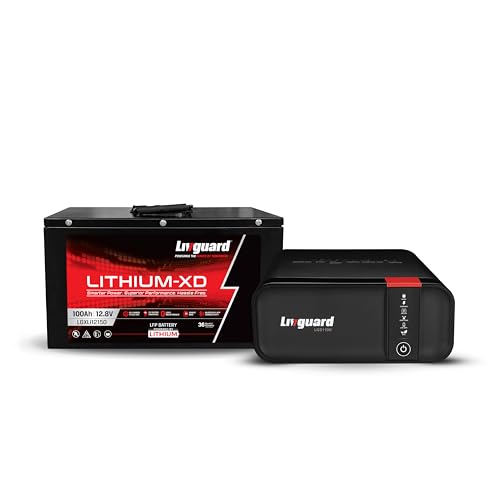 Image of Livguard Lithium XD Combo - 900VA Pure Sine Wave Inverter with 100Ah Li-ion Battery | 2X Fast Charging | 36 Months Warranty