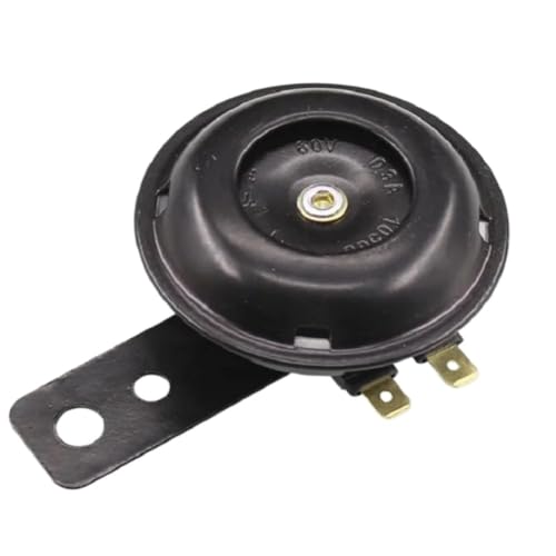 Haut-parleur de moto universel 105dB klaxon rond 12V 48V 60V pour scooter et vélo