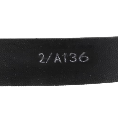 Image of uxcell 2 /A136 or 2 /4L1380 Banded V-Belt Classic Wrapped Rubber, 2 Banded /2 Ribs, A Profile, 136 inch(3454mm) Inside Circumference