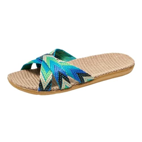 Indoor Slippers Women Home Shoes Lightweight Linen Couple Slippers Lightweight Home Slippers