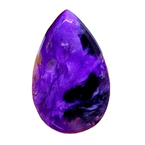 Cabochon charoite naturelle poire 35mm pour créer vos colliers et bagues bohèmes