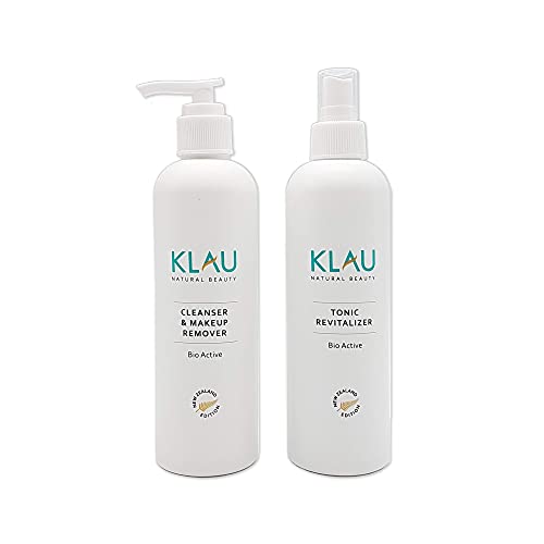 KLAU Limpiador y Tónico facial bio, elimina maquillaje, limpia y revitaliza la piel - Ingredientes...