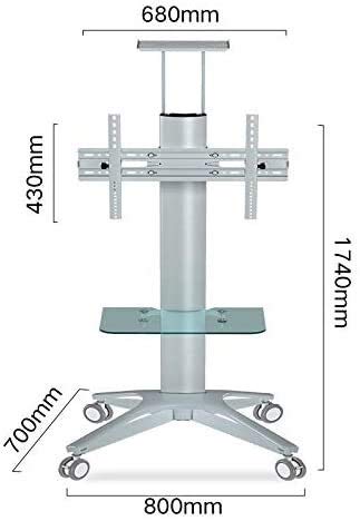 Soporte móvil para TV con ruedas para pantalla 32-70 pulg miniatura 2