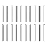 QUARKZMAN 20 Stück 5mm x 50mm Dübelstifte 304 Edelstahl Zylindrische Rundkopf Regalstützen Stifte Passstifte Für Bücherregal Schrank Möbelkomponente GB831 Silber