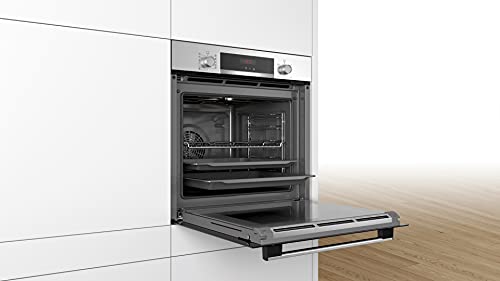 Bosch Elettrodomestici Forno Incasso Elettrico Serie 4, HBA574BR00 Forno Elettrico Ventilato da Incasso in Acciaio Inossidabile, Classe A, con 7 Programmi Cottura E Display LED, 71 Litri - 3
