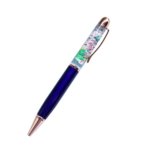 Image of Christmas Snowman Tree Funny Pens Cute Floater Floating Liquid Writing Journaling Office Pen Unique Gift For Women Men Kids Girl Boy