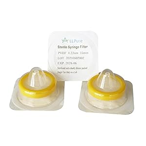 [CASE OF 25] Spuit Filters [Individueel gesteriliseerd verpakt] Met PVDF Membraan Diameter 33mm poriegrootte 0.22μm door…