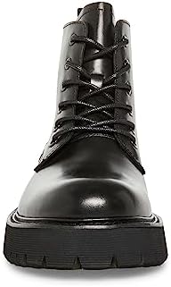 Steve Madden Men's Fintan Combat Boot, Black Leather, 8.5 | Image 1