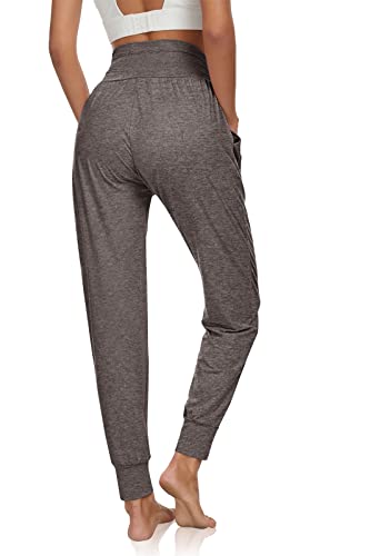Image of UEU Women's Cozy Yoga Joggers Pants Loose Workout Sweatpants Comfy Lounge Pants with Pockets