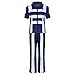 Agoky Unisex Cosplay Kostüm Uniform Anime Manga Mein Held Turnier Sportfest Schule Fans Outfits Training Anzug für Damen und Herren Weiß&Blau M