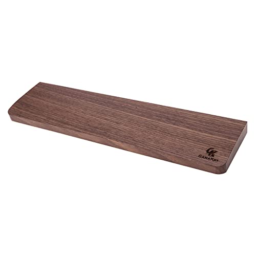 Image of GK GAMAKAY Wooden Keyboard Wrist Rest, Wrist Rest Pad Supports Computer, Laptop Comfortable Typing Pain Relief (Rosewood Wood)