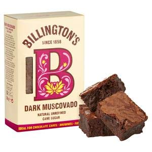 Billington's Natural Dark Muscovado Sugar 500g - Natural unrefined dark brown muscovado sugar. Excellent in rich dark chocolate cakes, fruit cakes and brownies.