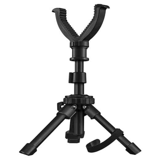 CVLIFE Tripod Portable Shooting Rest Tripod Flexible Rifle Tripods for Hunting Rifles Height Adjustment 7.9″-15″ Aluminum Construction Shooting Tripod with 360 Degree Rotate V Yoke Rest for Outdoors