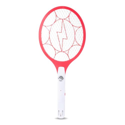 PARENCE.- Raqueta Repelente de Mosquitos Eléctrica Recargable – Insecticida Volador con LED | Raqueta Fly con Batería | 51 cm | Cargar la red eléctrica sin motivo