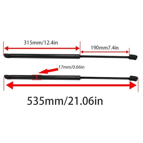 Vérins à gaz coffre Tiguan 2009-2017 kit tiges support de levage - 4