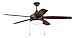 Craftmade PHA52ESP5 Phaze Modern Triple Mount 52" Ceiling Fan with LED Light, 5 Reversible Blades, Espresso