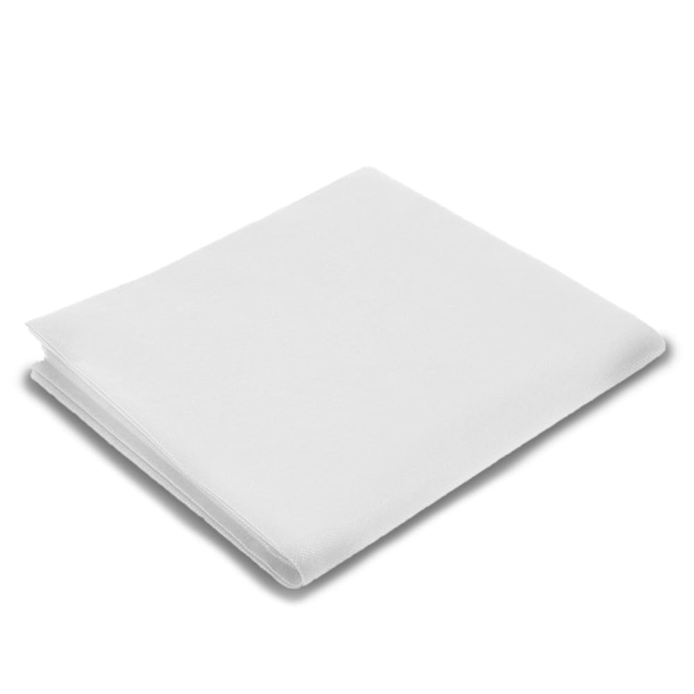 Palucart 100 tovaglie in tnt, misura 100x100 cm, colore Bianco, tovagliette coprimacchia tessuto non tessuto ideali per la ristorazione