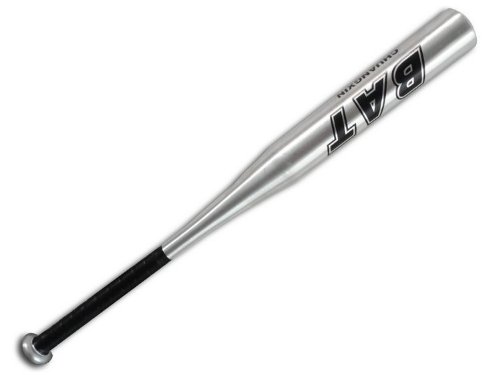 BIGTREE Mazza da Baseball 86,4 cm Mazza Leggera in Lega di Alluminio Racchetta per autodifesa Softball Sport all'Aria Aperta per Giovani Adulti Colore Argento 34 ''
