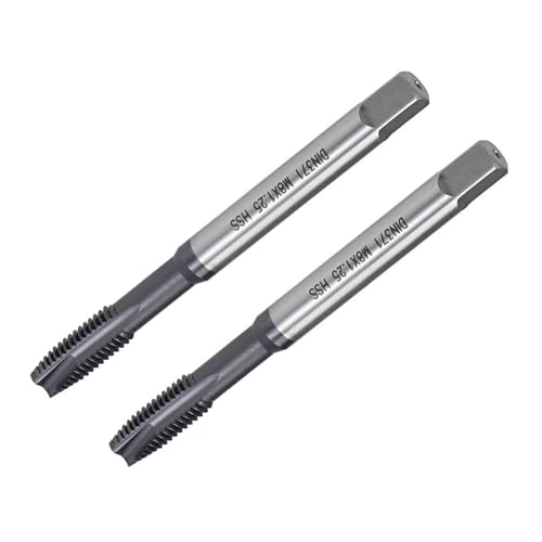Macho de roscar Unifizz M8 para reparar roscas dañadas sin esfuerzo con punta espiral TICN 2