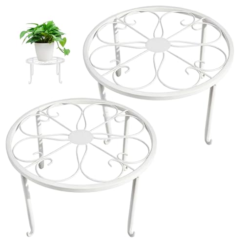 Support robuste en fer pour pot de fleurs salon et balcon - 2