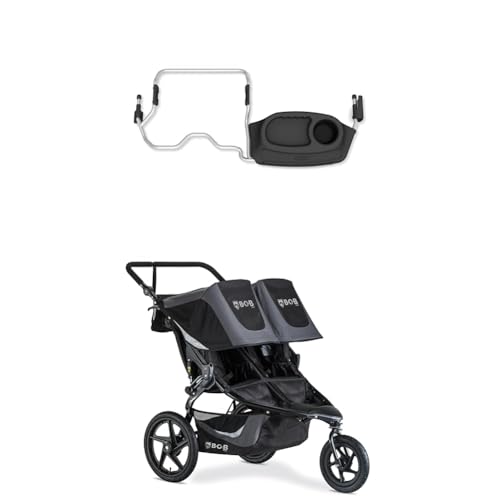 BOB Gear Revolution Flex 3.0 Duallie Double Jogging Stroller, Graphite Black