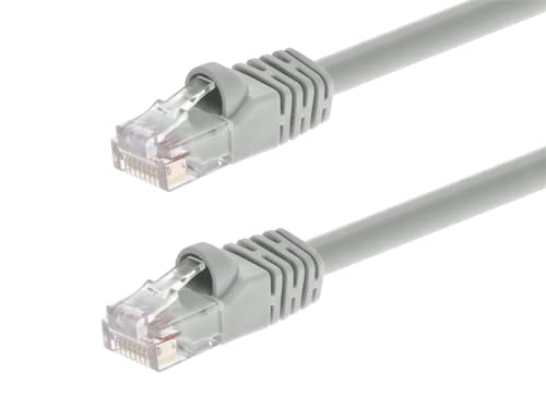 Monoprice 1FT 24AWG Cat5e 350MHz UTP Ethernet Bare Copper Network Cable - Gray