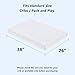 Ustenroya Pack and Play Mattress 38x26 inch Portable Crib Mattress for Travel, Memory ＆ High Density Foam for Toddle ＆ Baby, Dual Side Use, Removable & Machine Washable Cover