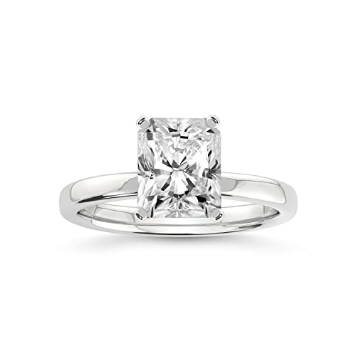 FRIENDLY DIAMONDS 1 Carat - 5 Carat IGI Certified Lab Grown Diamond Ring | 14K Or 18K White, Yellow Or Rose Gold |Solitaire Diamond Engagement Ring |FG-VS Quality