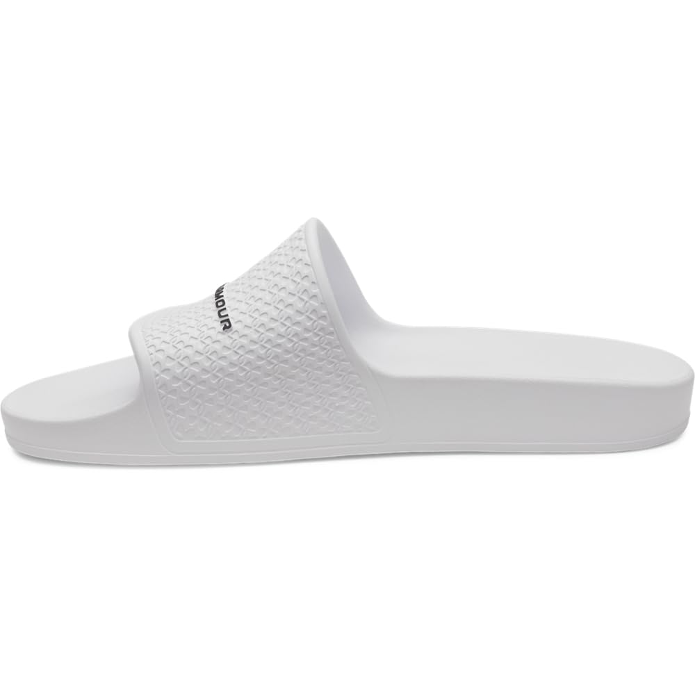 Under Armour UA ARMR Shower Slide - White/White/Black - 10