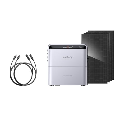 Jackery SolarVault 3 Pro Balkonkraftwerk Set 1200 W, mit 2000W Bifacial Solarpanels, BP2500 Erweiterungsbatterie & 8× 5m Solarkabel, AC-gekoppelte PV-Anlage mit erweiterbarem Speicher (2,52–15,12 kWh)