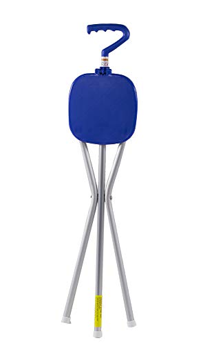 Blue Folding Cane Seat - Sport Seat - Made in USA