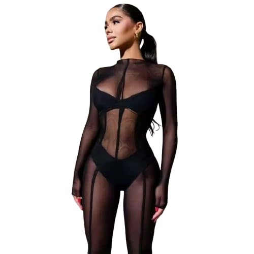 caitlin Fishnet Bodysuit Full Body Stockings For Women Bodystockings One Piece Outfit Lingerie-picture-13