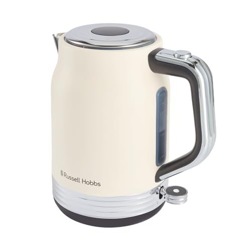 Russell Hobbs - Hervidor eléctrico (1,7 L, 2400 W] Hanley (diseño vintage jazmín, acero...