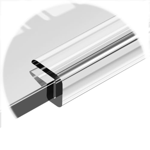 Rubber Edge Trim, U Channel Edge Protector, Glass Edge Seal Strip, Edge Banding for 0.5-26 Mm Edge, Edge Protector Strip for Sharp Edge(4-5mm)