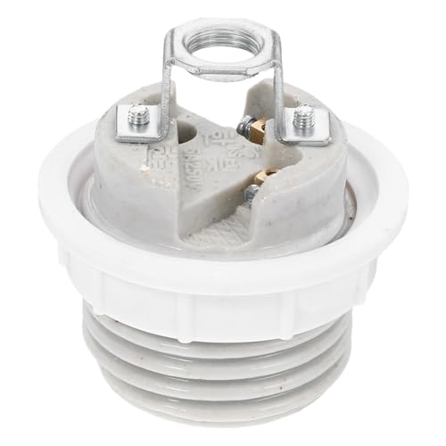 Tofficu Portalámparas de Cerámica Casquillo Anillo Compatible con Bombillas LED y Halógenas Lámparas Decoración Diversos Entornos