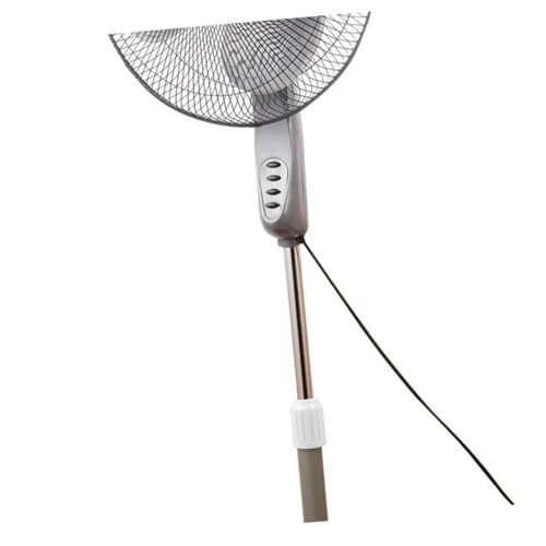 Soporte de barra de elevación PRETYZOOM para ventilador de suelo con tuerca blanca de 2 piezas 5