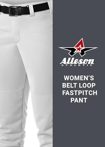 Alleson Athletic Calça feminina Fastpitch/Softball com passador de cinto