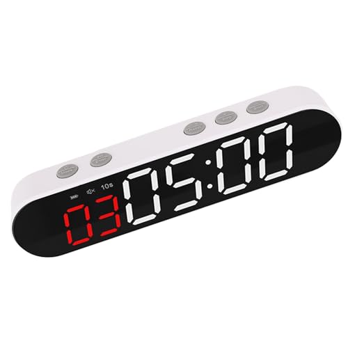 Timer Intervallometrico per Allenamento, Cronometro Sportivo Magnetico e Ricaricabile, 1500 mAh, Orologio Digitale a LED per Palestra, Crossfit, HIIT, Tabata e Boxe