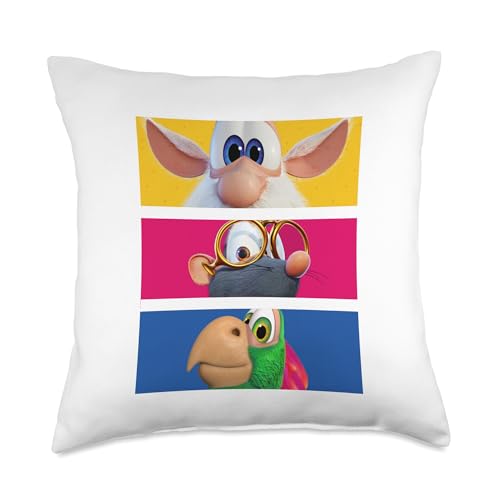 Booba & Friends Eyes Throw Pillow