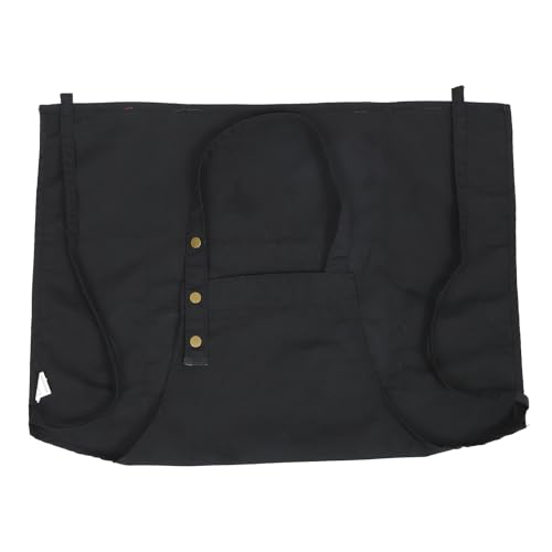 Homoyoyo Delantal Ajustable de Trabajo Negro con Bolsillos Resistente a Manchas de Aceite para Peluquería Cocina Barbacoa y Jardinería Protección Multifuncional y Comodidad para Uso