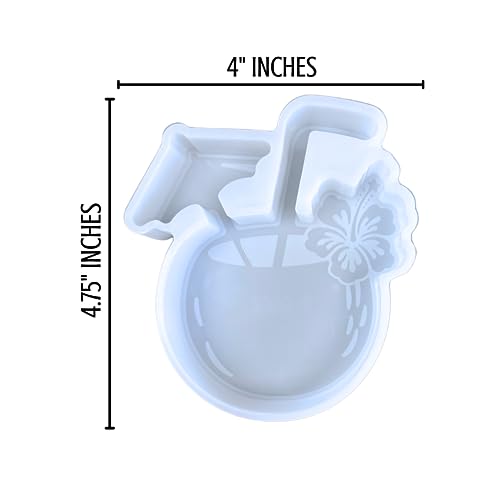 Moule silicone boisson coco tropicale pour perles parfumées