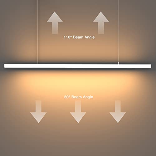 FOOC Lampada a sospensione a LED, 15 W + 9 W