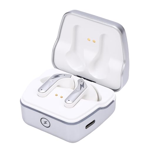 Bewinner Wireless Gaming -Ohrhörer, 2,4 GHz USB C -Adapter Bluetooth 5.3 Niedrige Latenz 20 Ms Ohrhörer mit Enc -Mikrofon -3D -Stereo -Sound für VR -Konsolen -PC (White)