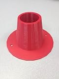 Replacement Rear Funnel for Moultrie Classic Hunter 30 Gallon, Squirrel-Proof Corn Chute Deer Feeder, Durable -3Color (red)