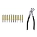 Speedway Motors Steel Cleco Fasteners with Pliers, 1/8 Inch, Pack of 10